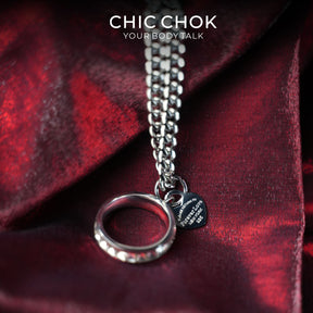 CHICCHOK Original Fingertip Shackle: Interactive Chain Ring - High-Quality Stainless Steel Darkwear Jewelry