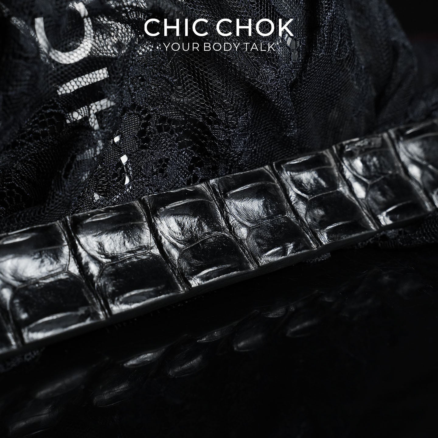 CHICCHOK Obsidian Spine Genuine Crocodile Leather Paddle | Luxury Exotic Crocodile Skin Spanker | Dark Erotica Gothic Fetish Bondage Toy
