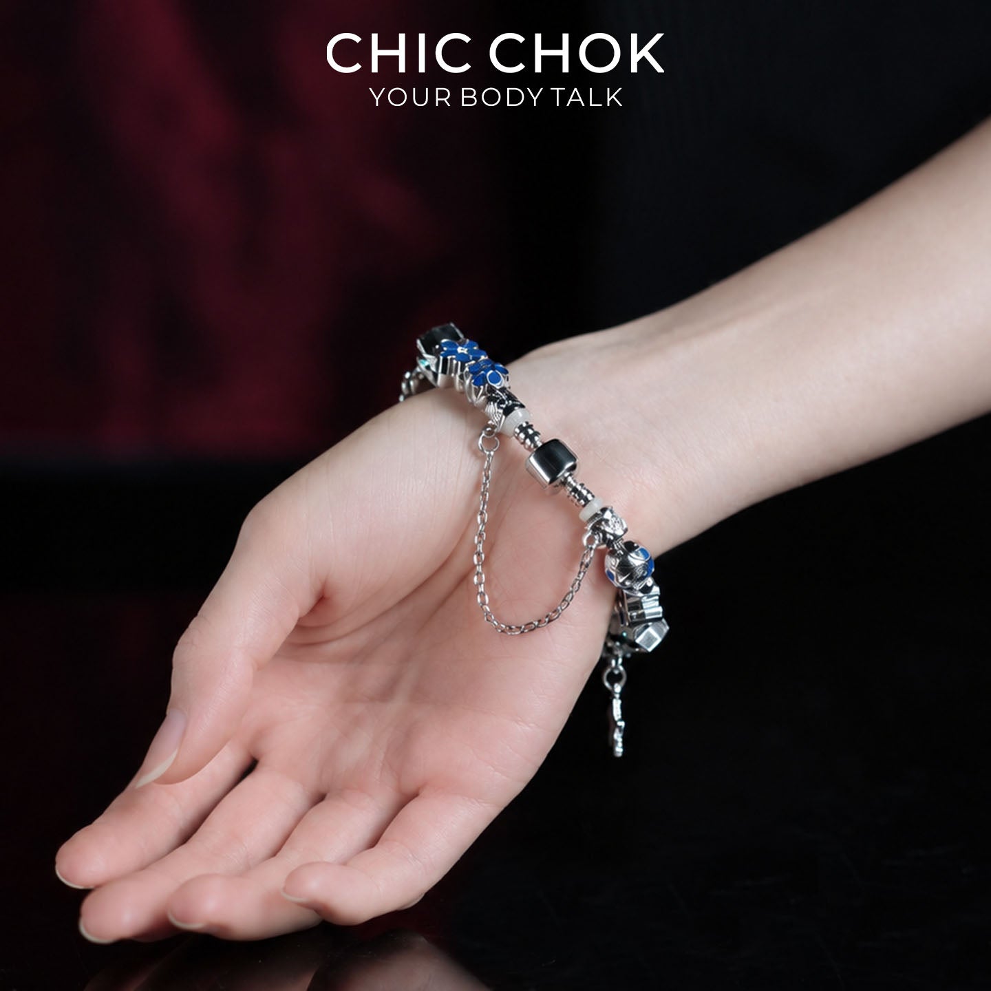 CHICCHOK Zodiac Fortune Beads Bracelet | Handcrafted Celestial Luxury Crystal Charm | Gothic Witchcore Astral Star Tarot Manifestation Jewelry
