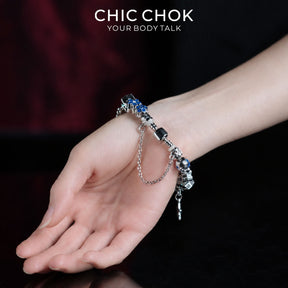 CHICCHOK Zodiac Fortune Beads Bracelet | Handcrafted Celestial Luxury Crystal Charm | Gothic Witchcore Astral Star Tarot Manifestation Jewelry