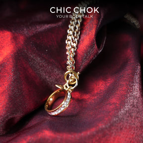 CHICCHOK Original Fingertip Shackle: Interactive Chain Ring - High-Quality Stainless Steel Darkwear Jewelry