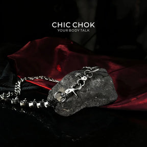 CHICCHOK [Dragon Shard] Leathersteel Pants Chain - CHICCHOK