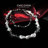 [Rebellious Baroque] Alien Pearl Double-Layer Trouser Chain - CHICCHOK - pants chain