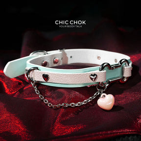 Cotton Candy Puppy - Choker Tulang Pastel Biru & Pink