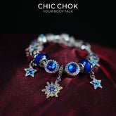 CHICCHOK Zodiac Fortune Beads Bracelet | Handcrafted Celestial Luxury Crystal Charm | Gothic Witchcore Astral Star Tarot Manifestation Jewelry