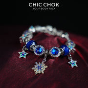 CHICCHOK Zodiac Fortune Beads Bracelet | Handcrafted Celestial Luxury Crystal Charm | Gothic Witchcore Astral Star Tarot Manifestation Jewelry