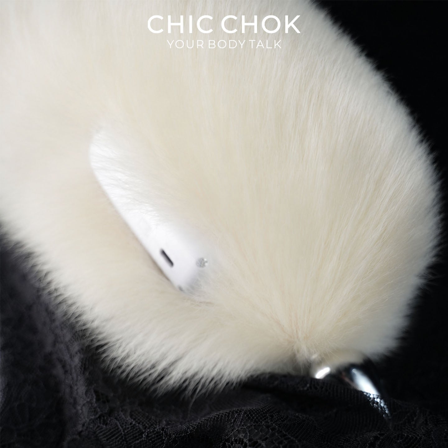 CHICCHOK Sonic Animatronic Real Fox Tail | Sound-Activated Moving Cosplay Furry Tail | Luxury 316L Stainless Steel Sensory Fetish Toy