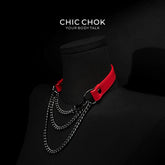 CHICCHOK [Breathless] Pulling Fashion and Fun Choker Red