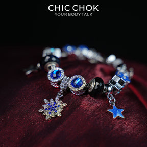 CHICCHOK Zodiac Fortune Beads Bracelet | Handcrafted Celestial Luxury Crystal Charm | Gothic Witchcore Astral Star Tarot Manifestation Jewelry