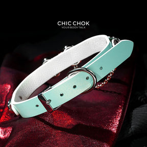 Cotton Candy Puppy - Choker Tulang Pastel Biru & Pink