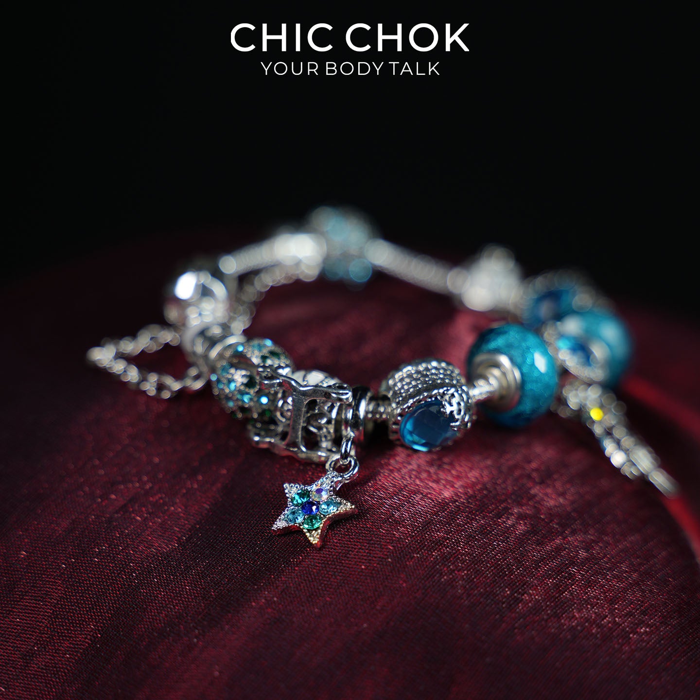 CHICCHOK Zodiac Fortune Beads Bracelet | Handcrafted Celestial Luxury Crystal Charm | Gothic Witchcore Astral Star Tarot Manifestation Jewelry