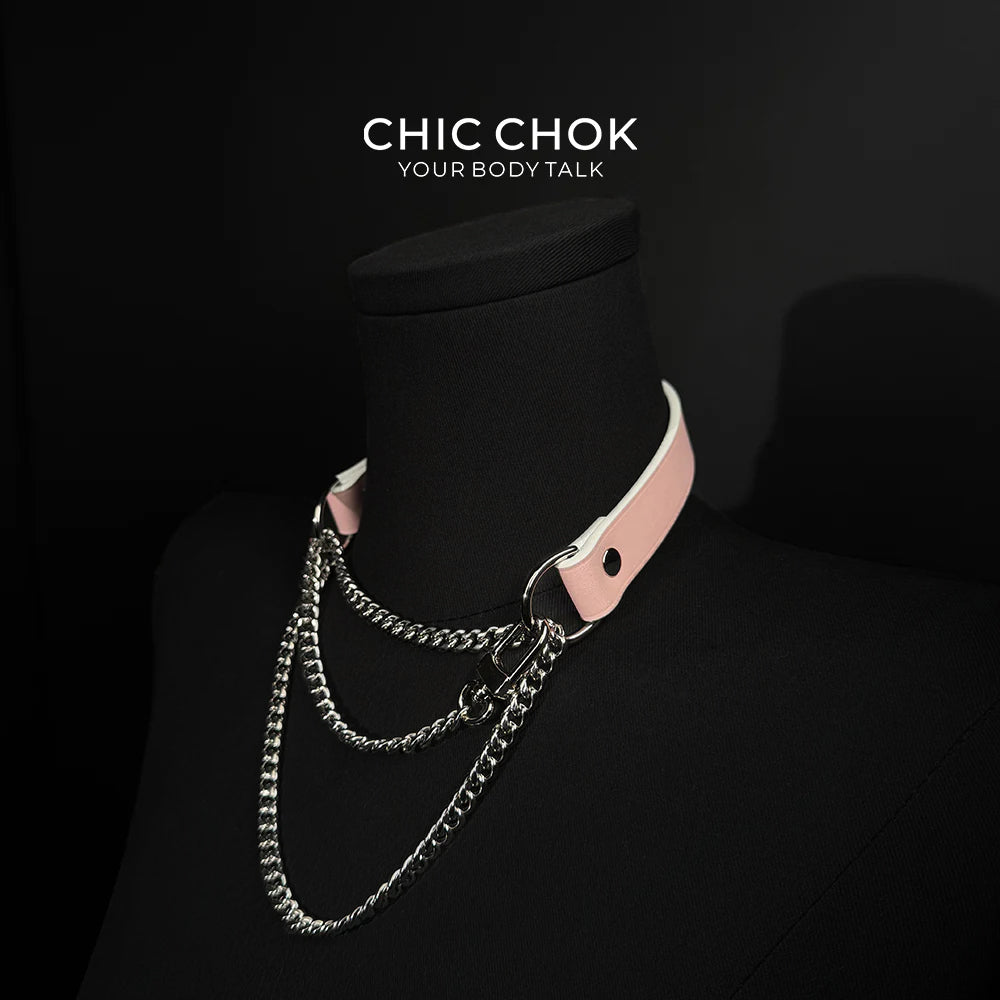 CHICCHOK [Breathless] Pulling Fashion and Fun Choker Pink