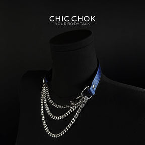 CHICCHOK [Breathless] Ras-de-cou mode à traction ludique (bleu)