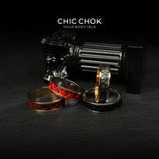 Anillo abierto clásico CHICCHOK de acero inoxidable, anillo ajustable, sutil y elegante 