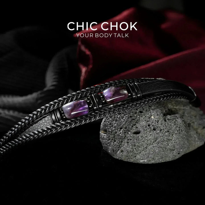 Violet Stillness - CHICCHOK - Bracelet, Crystal Bracelet