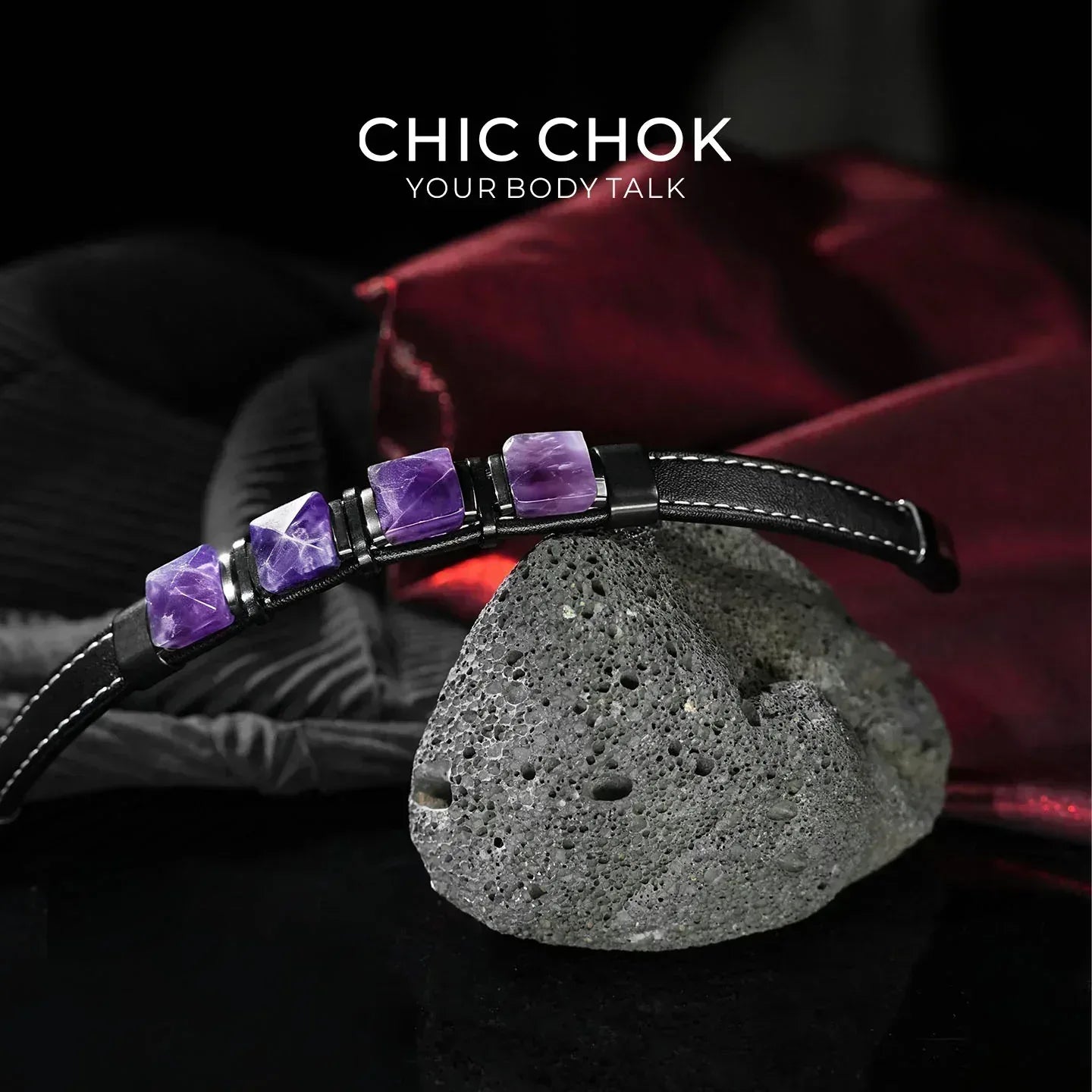 Midnight Amethyst - CHICCHOK - Bracelet, Crystal Bracelet