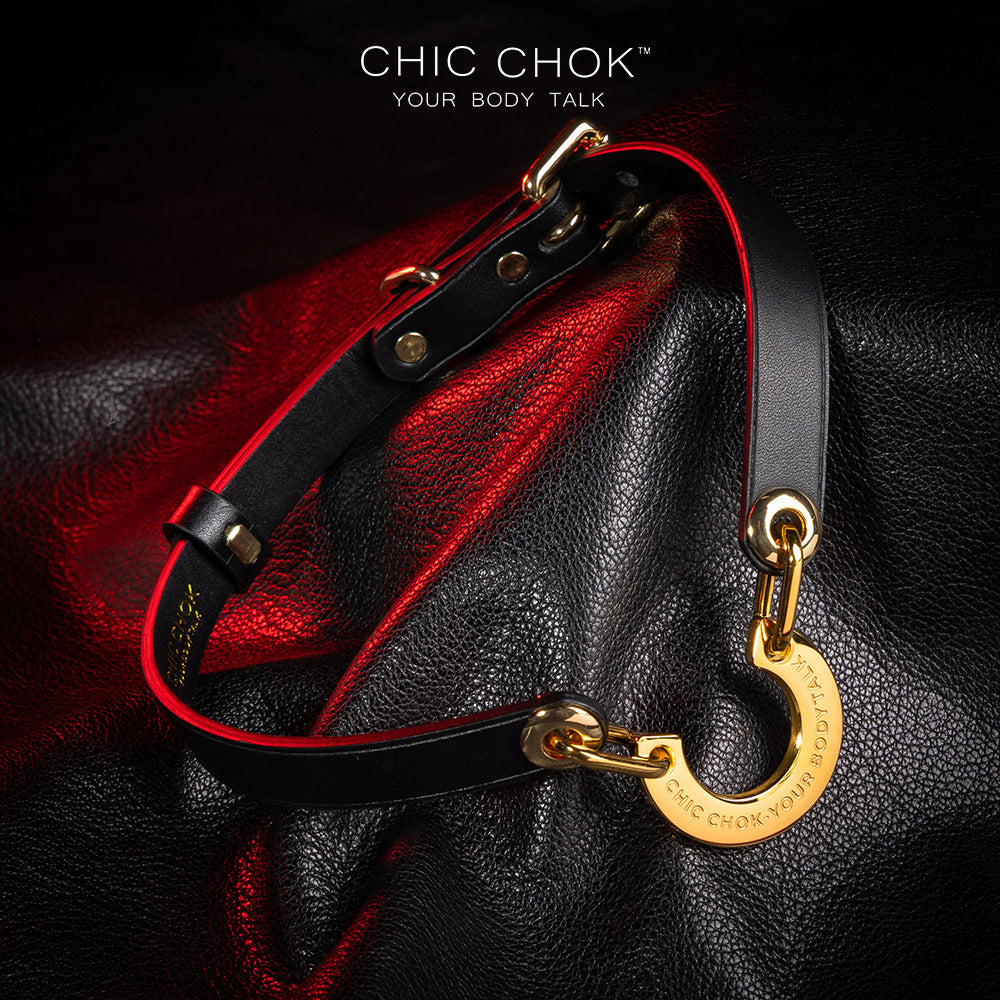 C-shaped necklace, personality and luck, high-quality leather