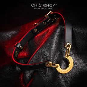C-shaped necklace, personality and luck, high-quality leather