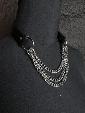 chicchok breathless choker black silver fashion
