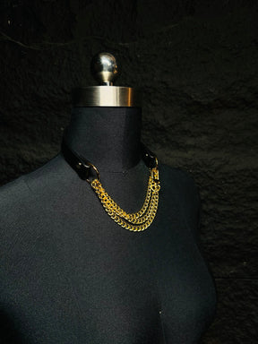 chicchok breathless choker black gold fashion