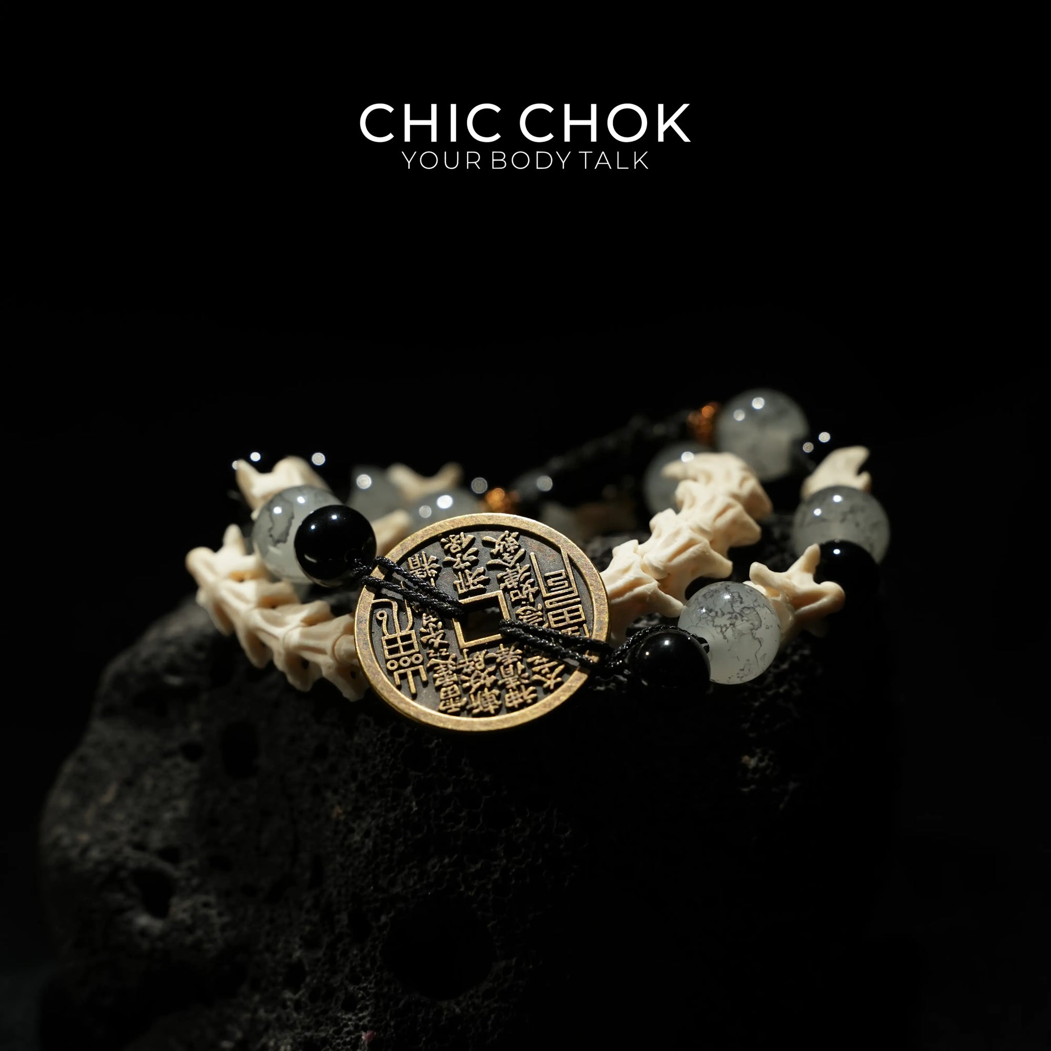 CHIC CHOK | Blue Jade Mystic Hexagram: Oriental Arcane Symbols in the Dark Night