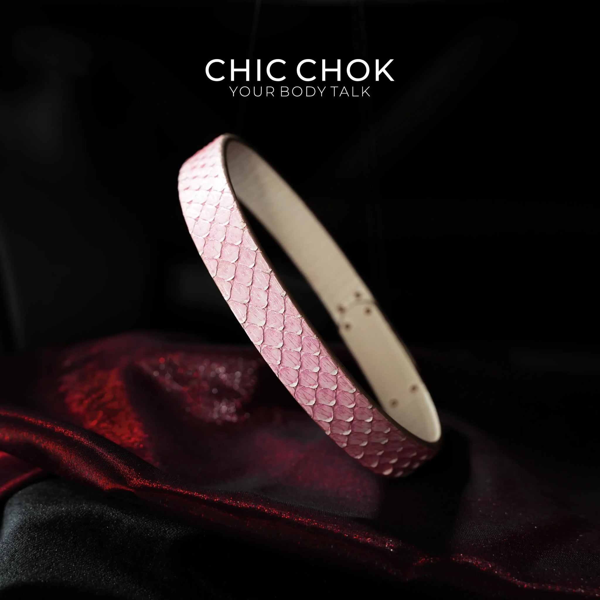 CHICCHOK - Kelly buckle Dimple Choker - CHICCHOK - Choker