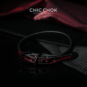 CHICCHOK [Flaming lilith]  Gothic style, punk style, fashionable leather choker
