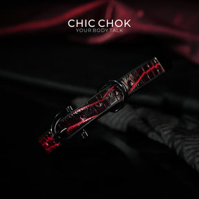 CHICCHOK [Flaming lilith]  Gothic style, punk style, fashionable leather choker
