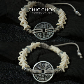 Serpent Vertebrae Bagua Coin