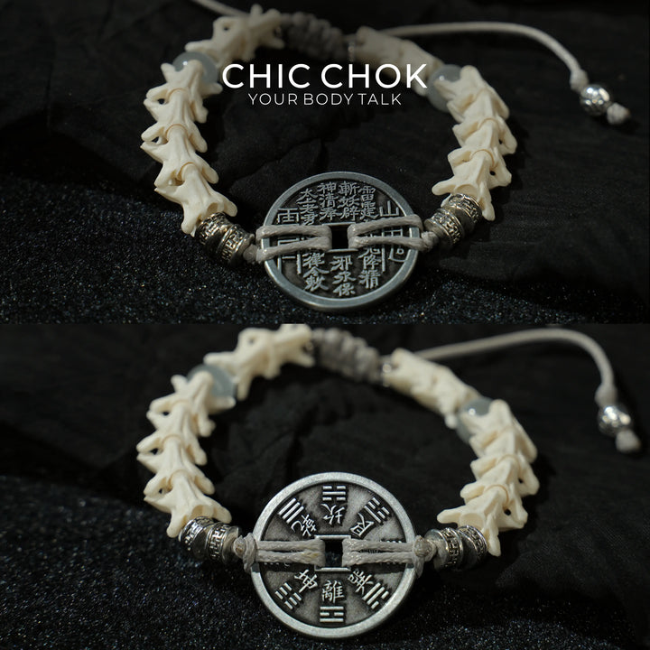 Serpent Vertebrae Bagua Coin
