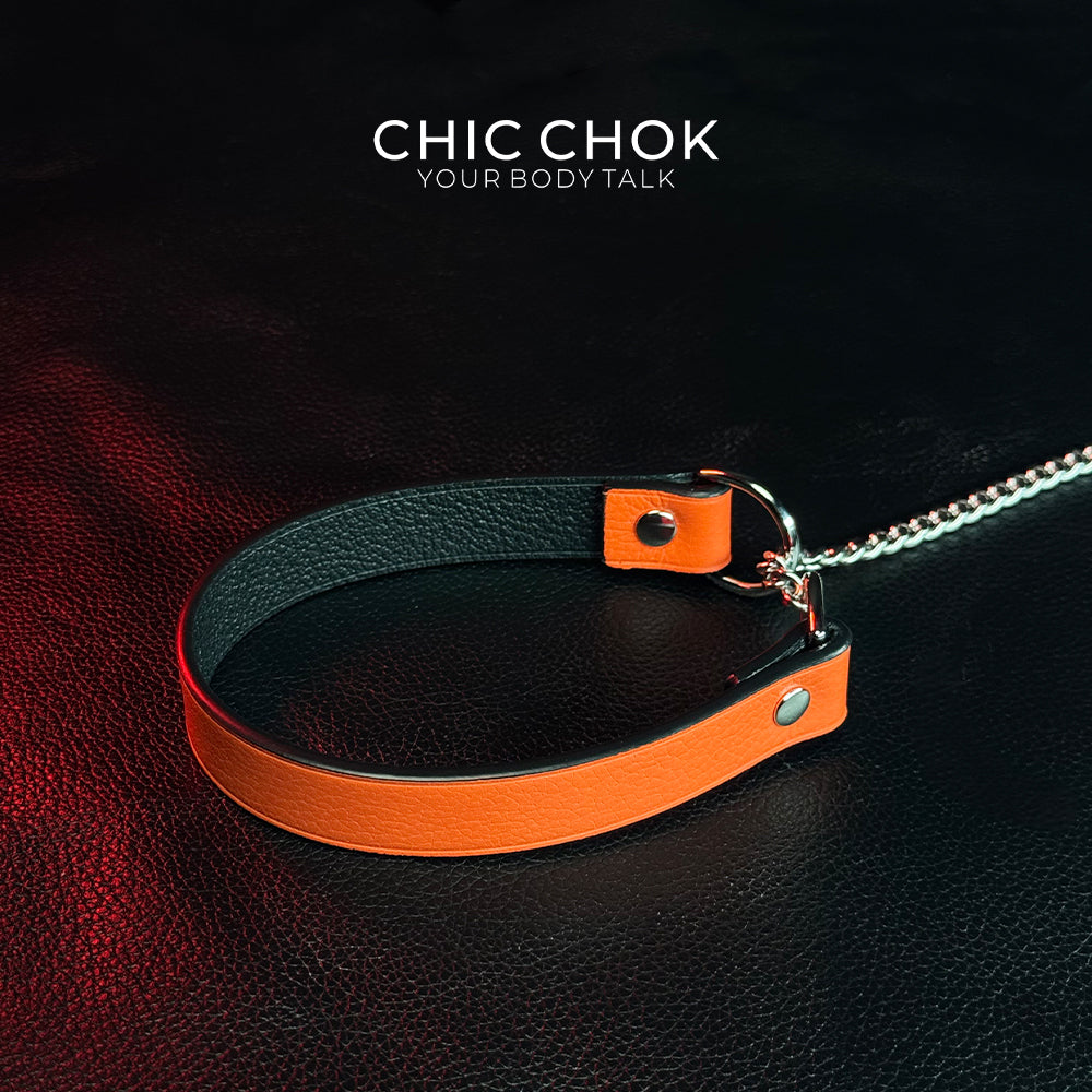 CHICCHOK [Breathless] Pulling Fashion and Fun Choker(Orange)