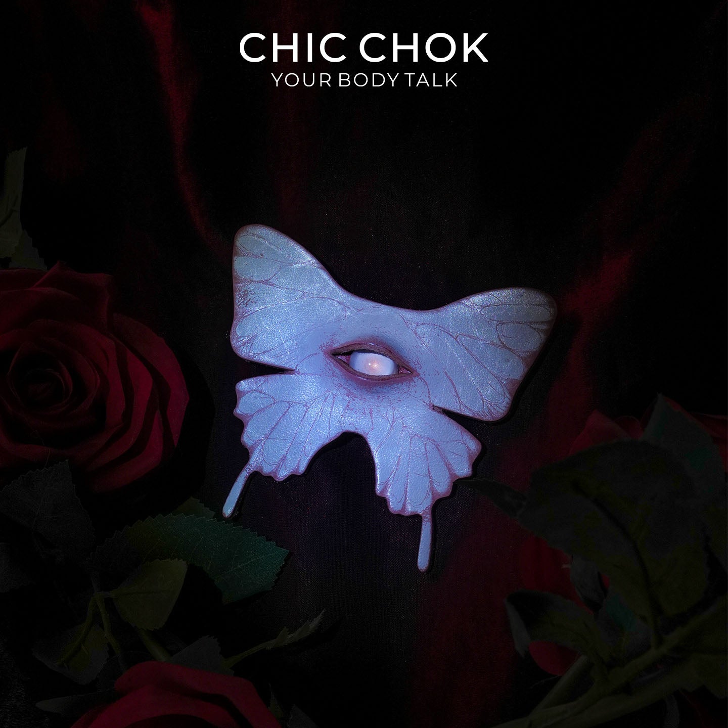 Liontin Kulit CHICCHOK Occult Psych-Butterfly | Pin Bros Mata Kaca Gotik | Charm Tas Cyber Punk Taksidermi Creepy Cute