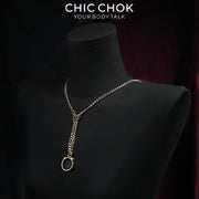 CHICCHOK Original Fingertip Shackle: Interactive Chain Ring - High-Quality Stainless Steel Darkwear Jewelry