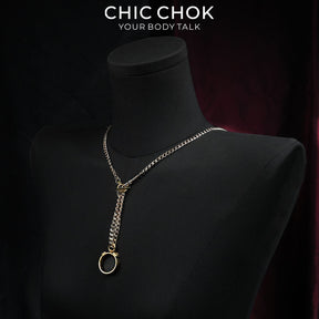 CHICCHOK Original Fingertip Shackle: Interactive Chain Ring - High-Quality Stainless Steel Darkwear Jewelry