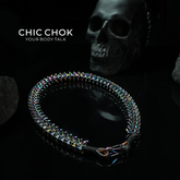 [CHICCHOK] Dragon Themed Choker - Bone Charm Elegance, A Fusion of Strength and Softness in a Choker Design Highlights(Dazzling Colors)
