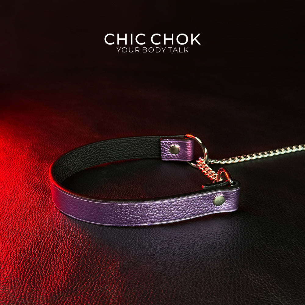 CHICCHOK [Breathless] Pulling Fashion and Fun Choker(Purple)