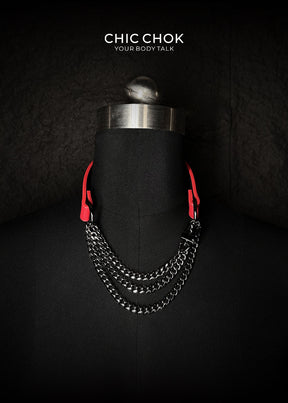 CHICCHOK [Breathless] Pulling Fashion and Fun Choker Red