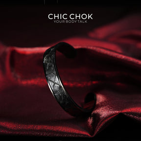 CHICCHOK Classic Close Bracelet Stainless Steel Subtle Stylish Non-Adjustable Bracelet
