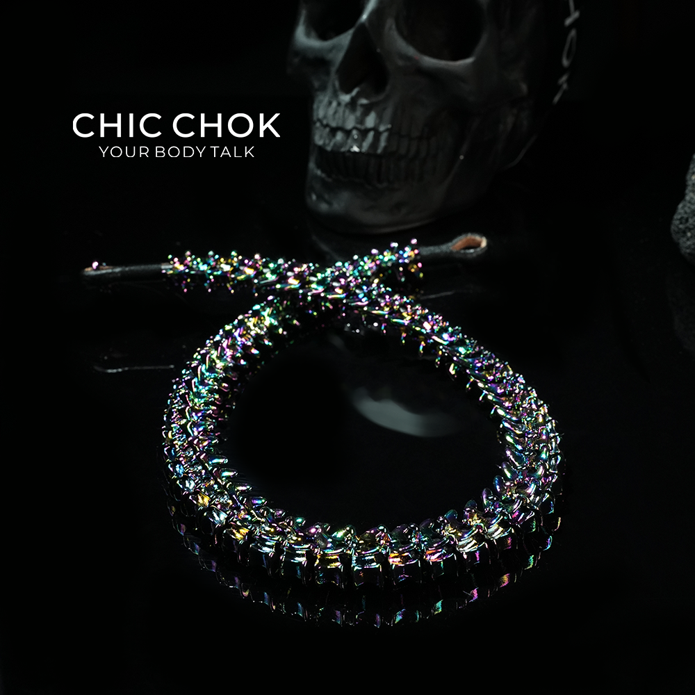 [CHICCHOK] Dragon Themed Choker - Bone Charm Elegance, A Fusion of Strength and Softness in a Choker Design Highlights(Dazzling Colors)