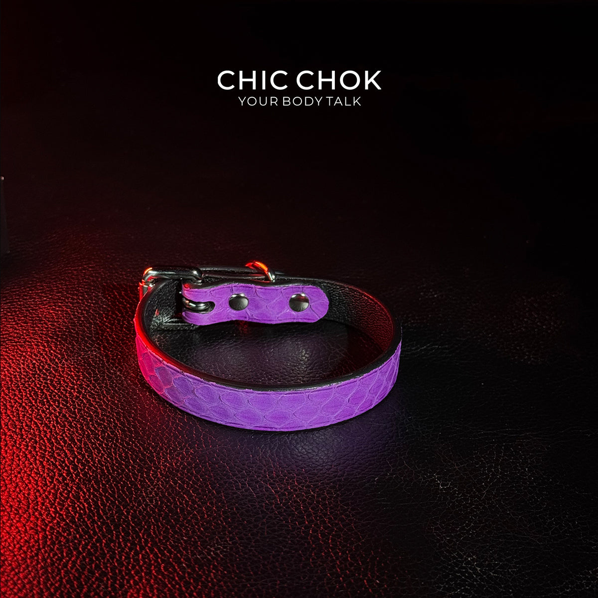 CHICCHOK [Play Time Set] - Genuine Leather Set PurpleSnakeskin