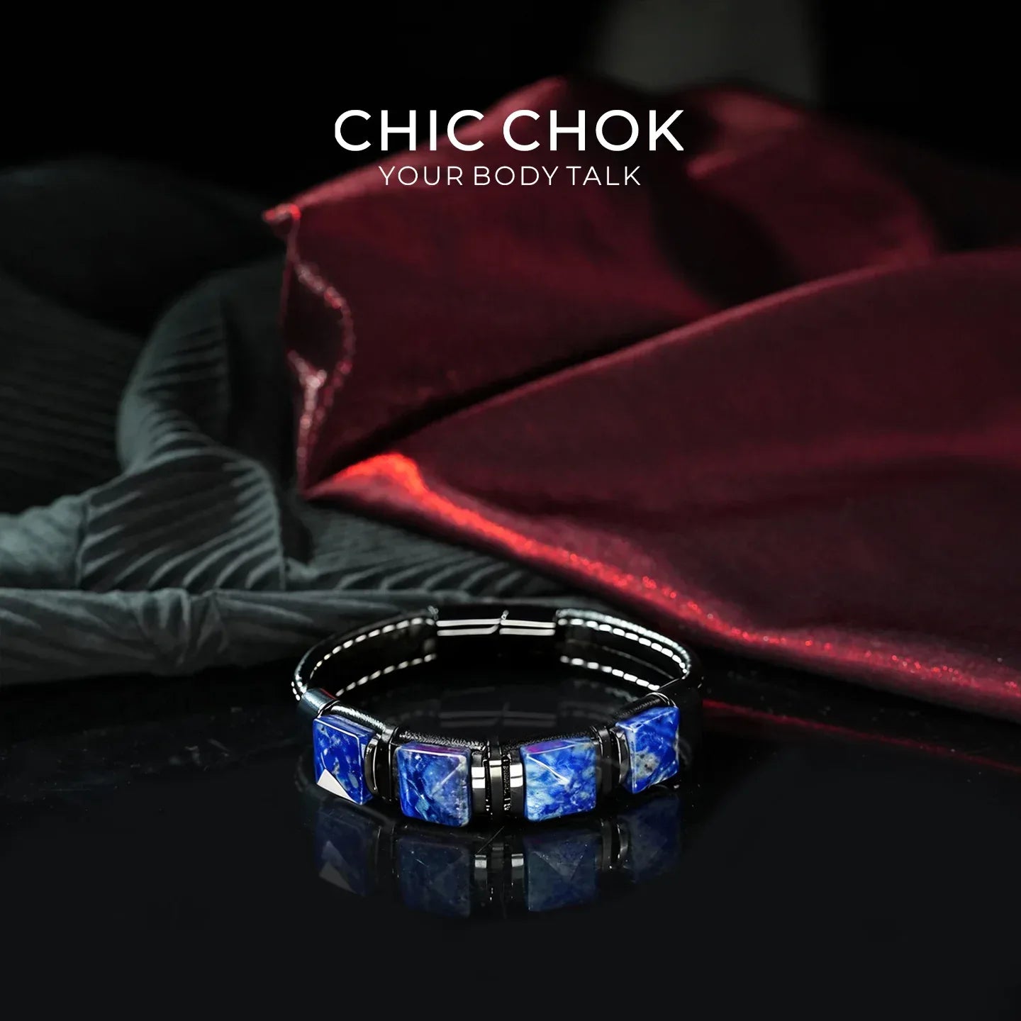 Blue Focus - CHICCHOK - Bracelet, Crystal Bracelet