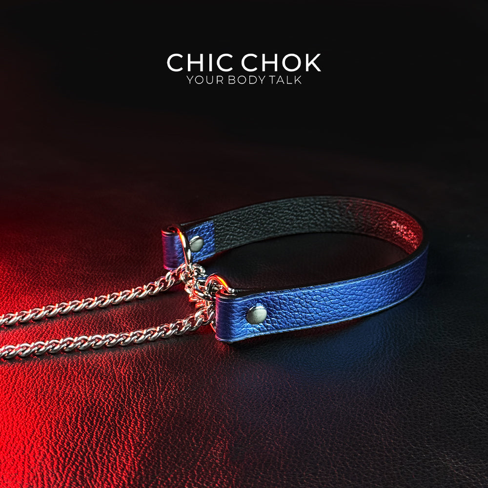 CHICCHOK [Breathless] Pulling Fashion and Fun Choker(Blue)