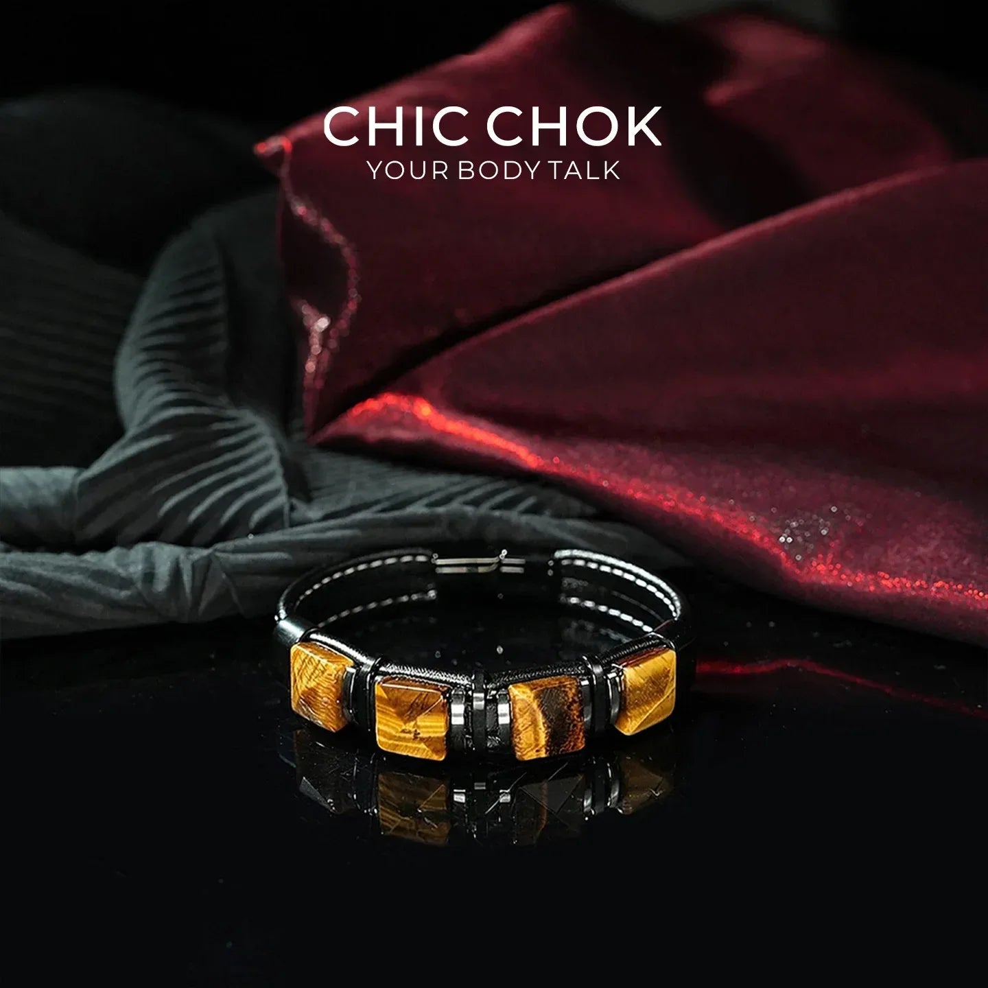 Golden Focus - CHICCHOK - Bracelet, Crystal Bracelet