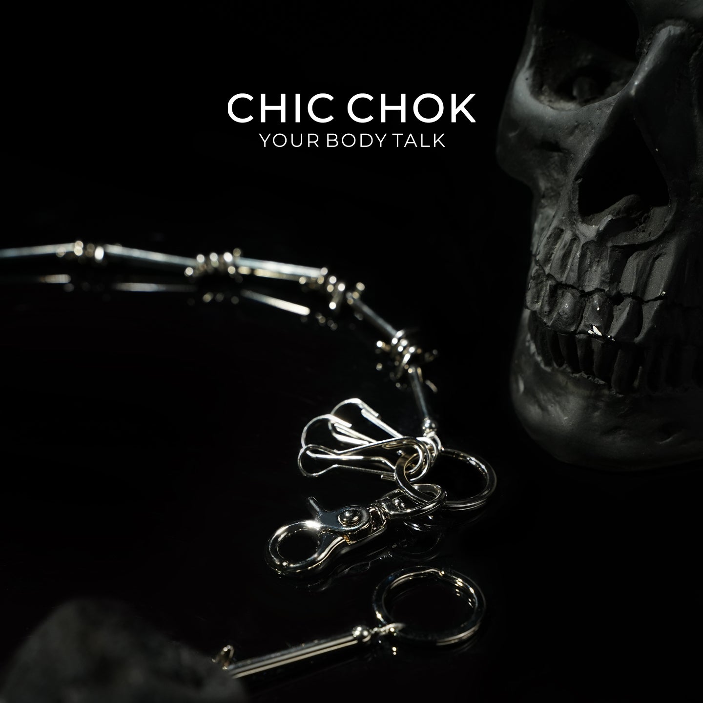CHICCHOK [Steel Thorns] Heavy Metal Punk Pants Chain