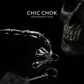 CHICCHOK [Steel Thorns] Heavy Metal Punk Pants Chain