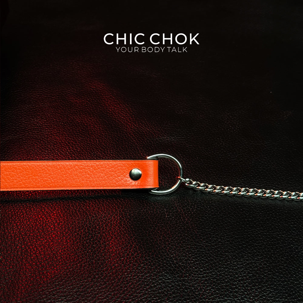 CHICCHOK [Breathless] Pulling Fashion and Fun Choker(Orange)