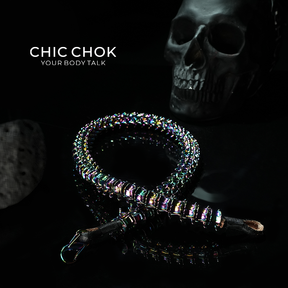 [CHICCHOK] Dragon Themed Choker - Bone Charm Elegance, A Fusion of Strength and Softness in a Choker Design Highlights(Dazzling Colors)