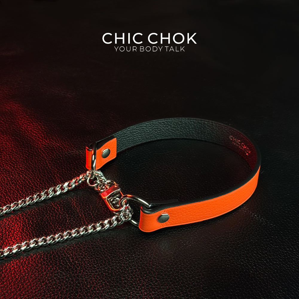CHICCHOK [Breathless] Pulling Fashion and Fun Choker(Orange)