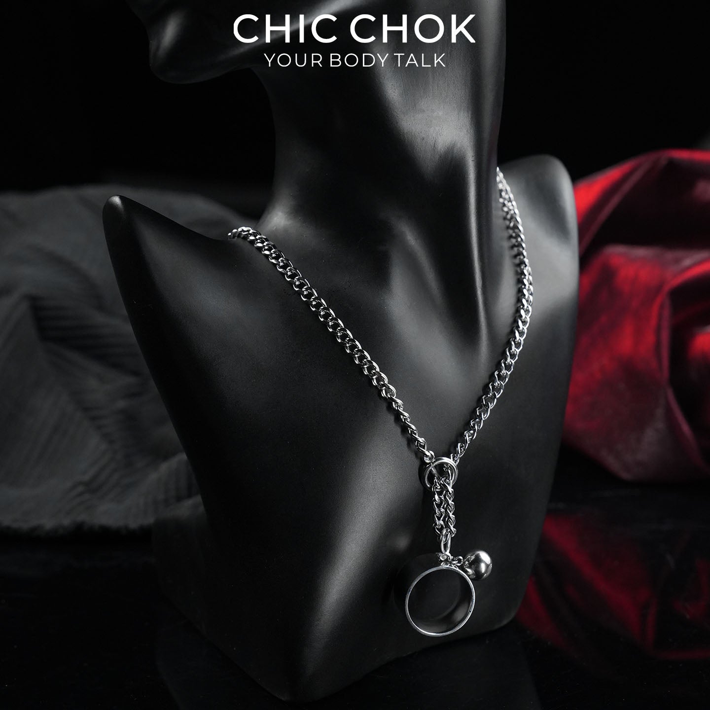 CHICCHOK Original Fingertip Shackle: Interactive Chain Ring - High-Quality Stainless Steel Darkwear Jewelry