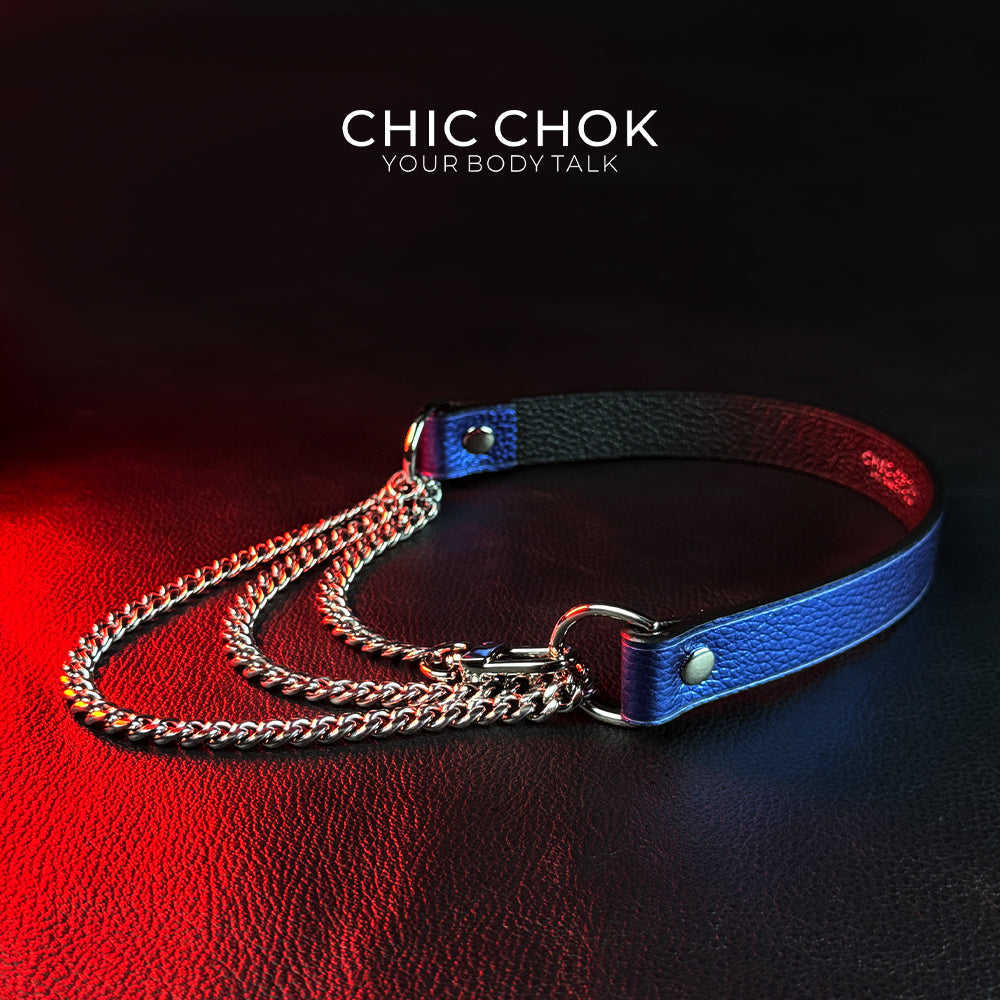 CHICCHOK [Breathless] Pulling Fashion and Fun Choker(Blue)